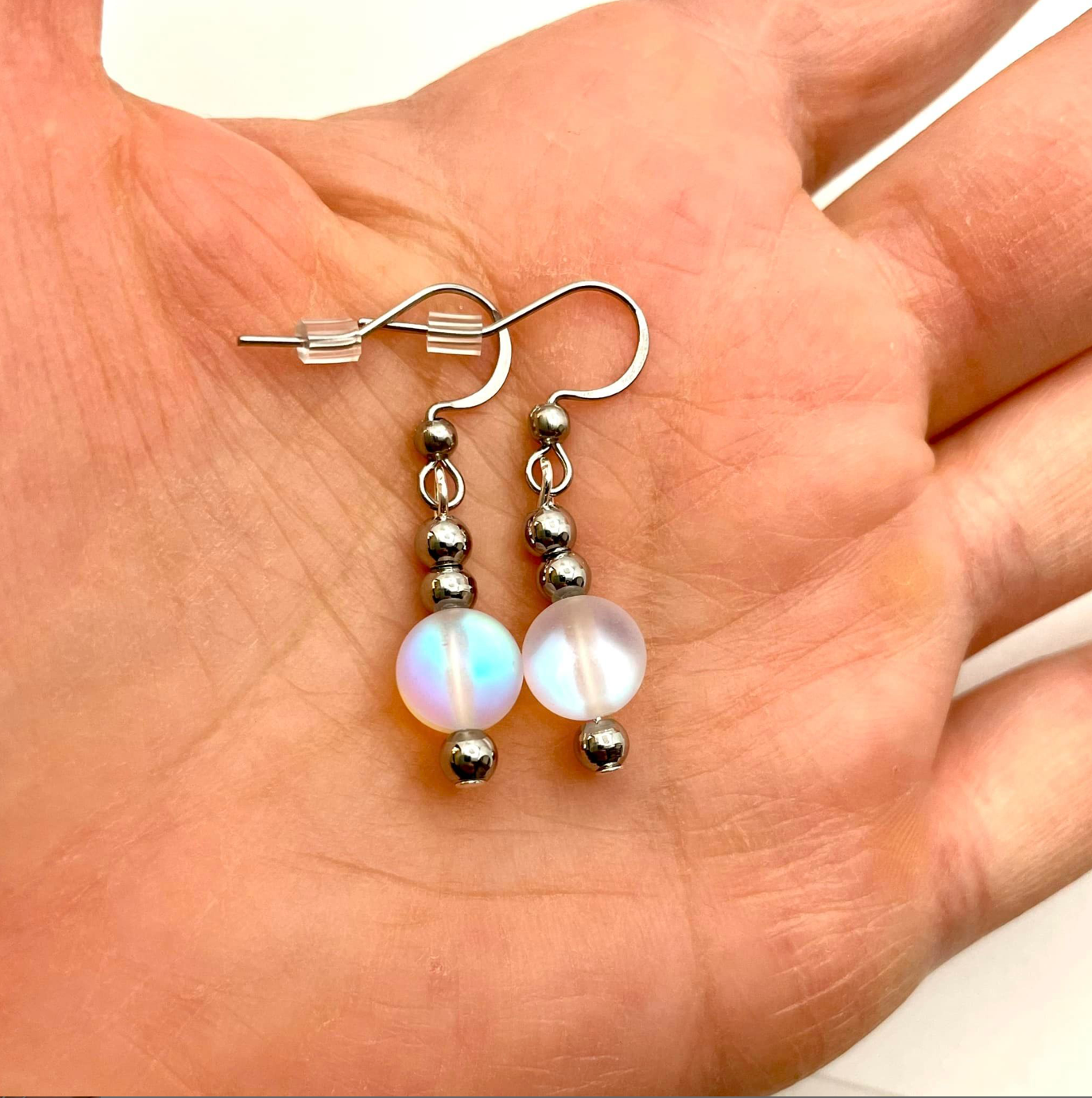 Boucles Cristal Sirène Clair