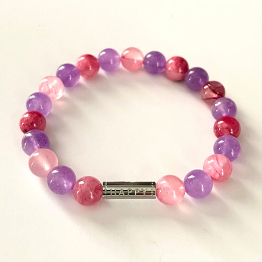 Bracelet Happy Rose-Mauve