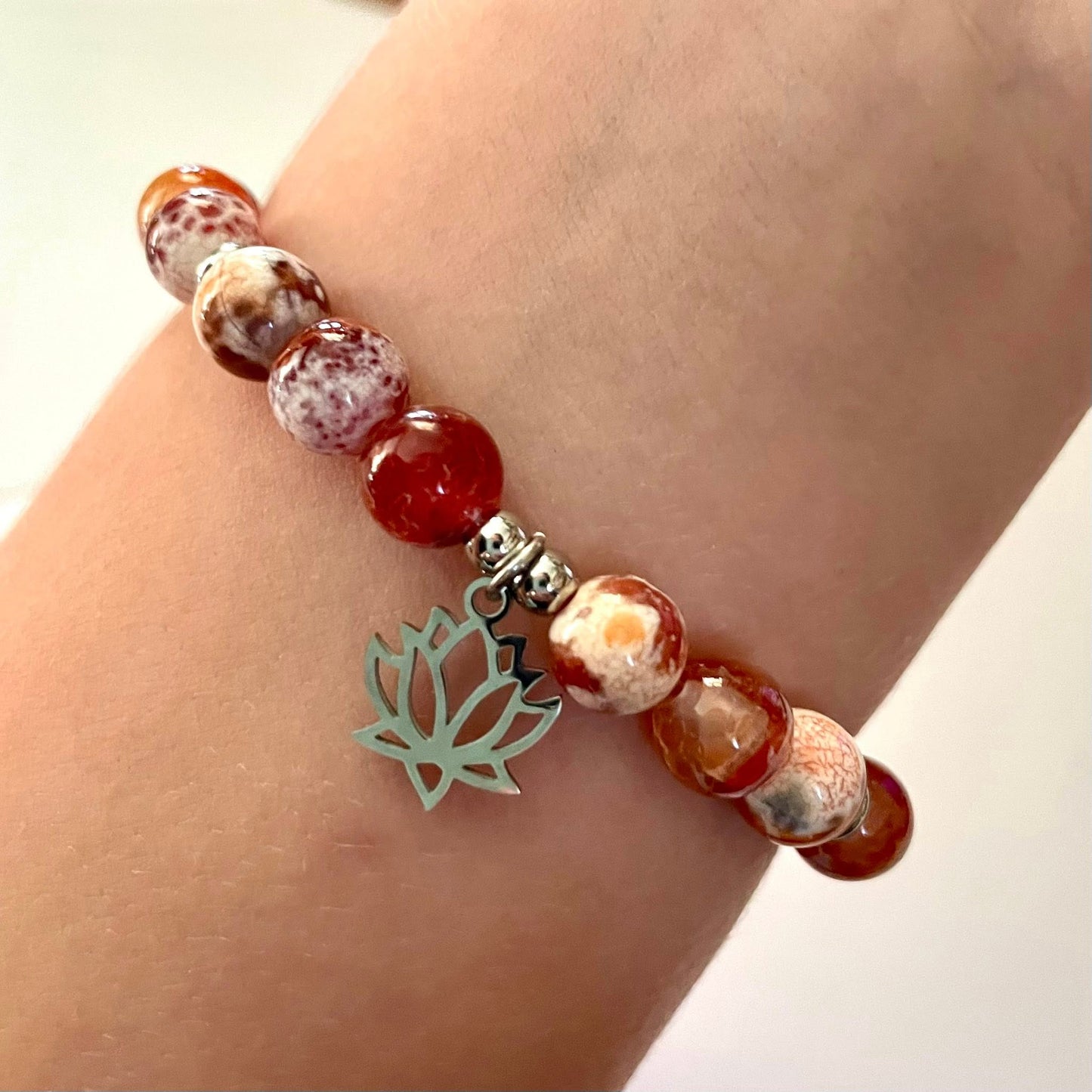 Bracelet  Lotus de Feu