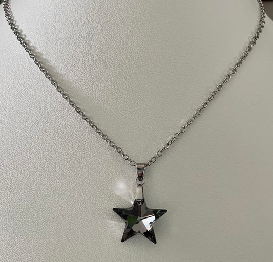 16mm Straight Star in Silvernight Shimmer Crystal 