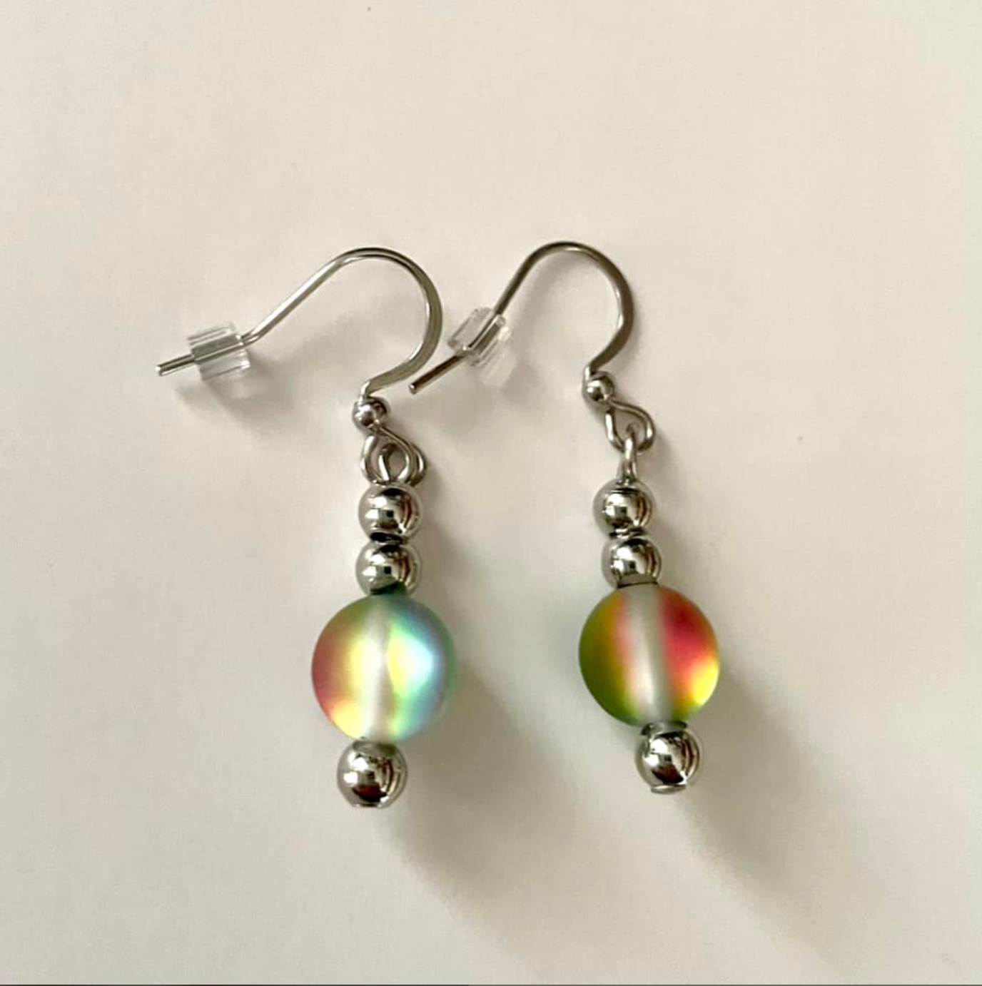 Boucles Cristal Sirène Vert