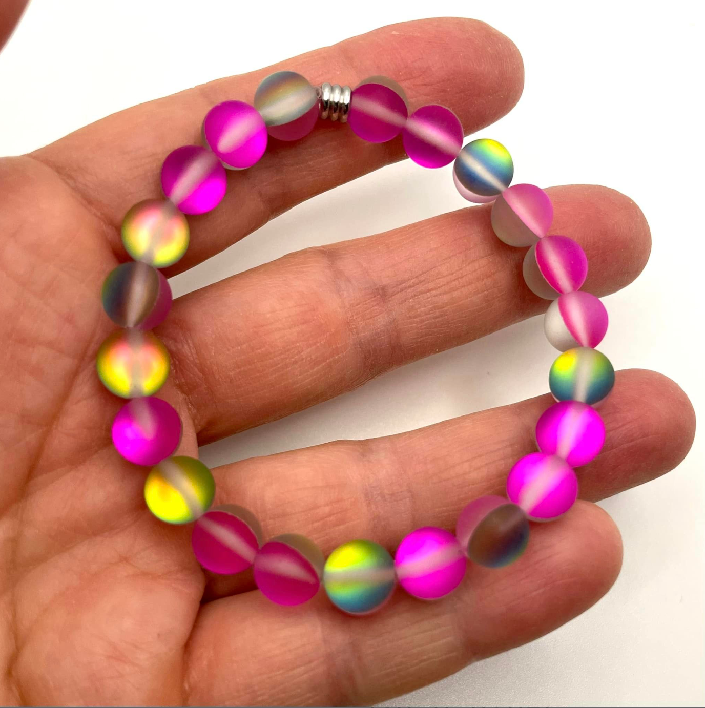 Bracelet en Cristal Sirène Rose intense