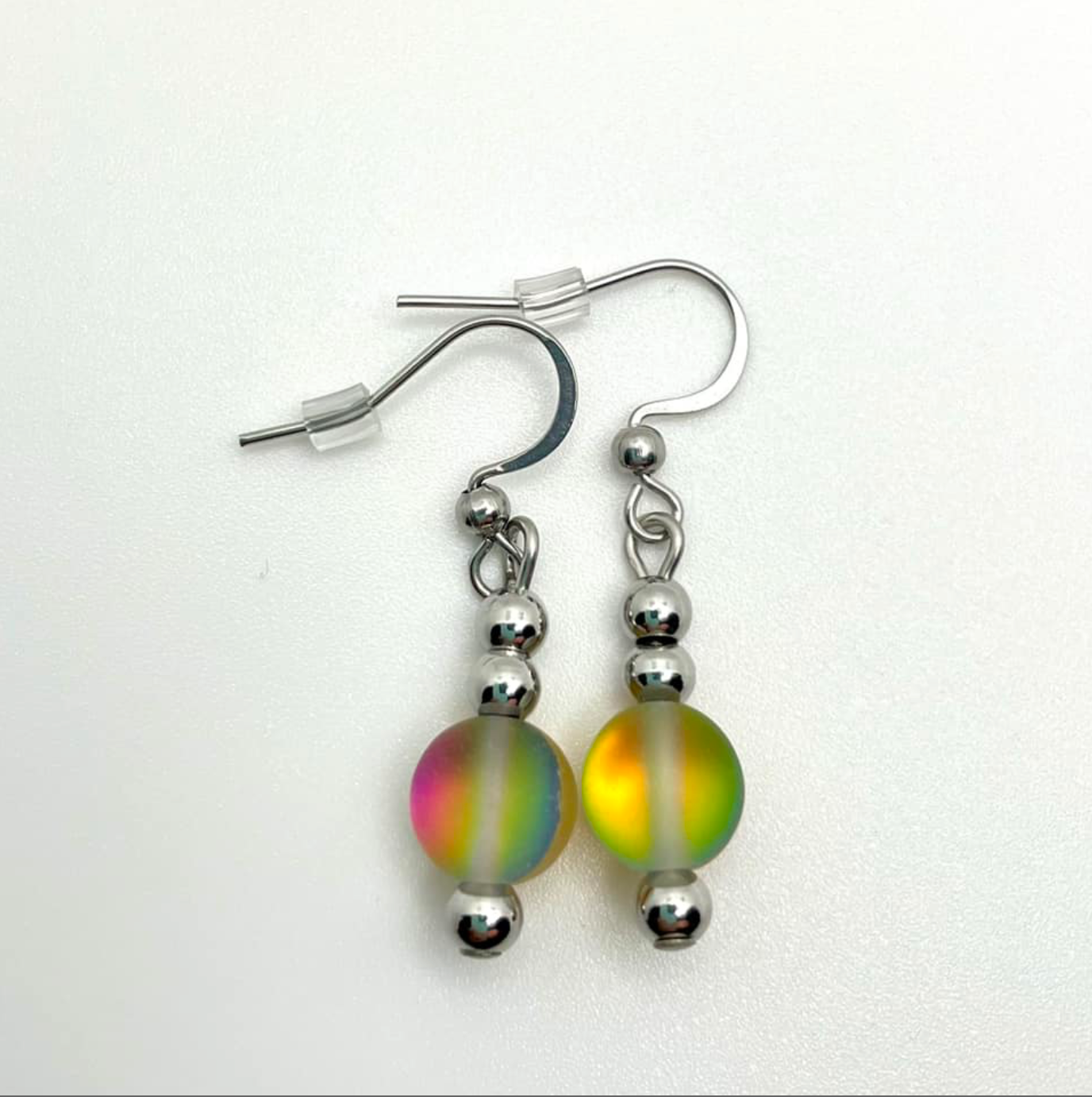 Boucles Cristal Sirène Jaune