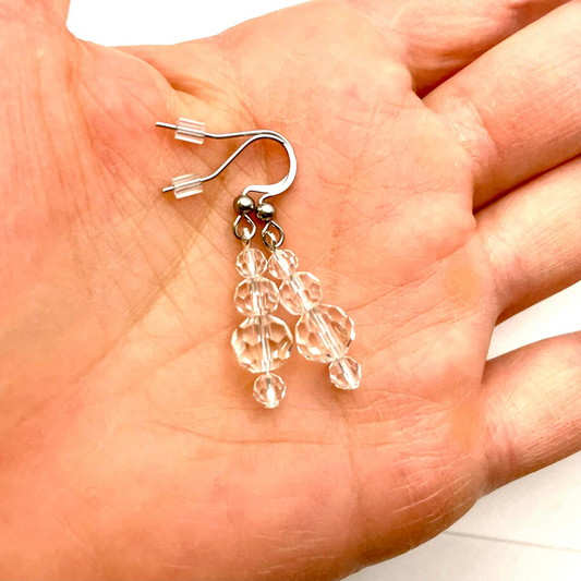 Boucles Harmonie en cristal clair