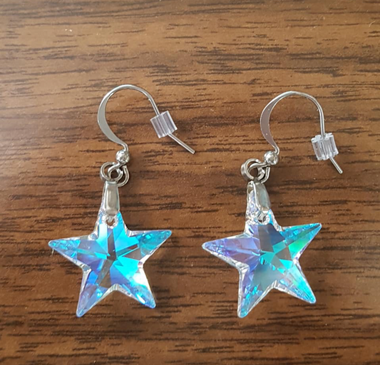 Boucles Étoiles Droites Aurore Boréale Bleue