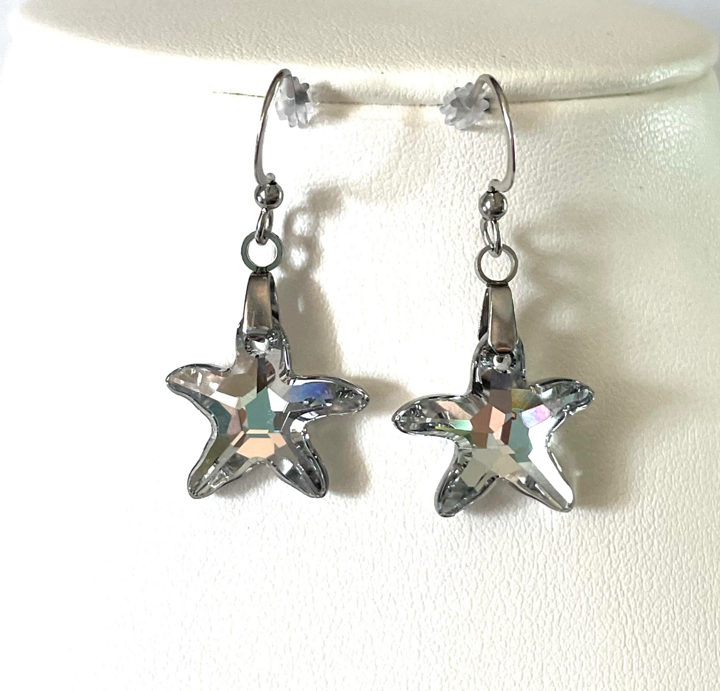 Boucles Étoiles de Mer Argenté Shimmer