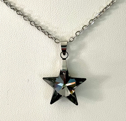 Étoile droite 16mm en Cristal Silvernight Shimmer