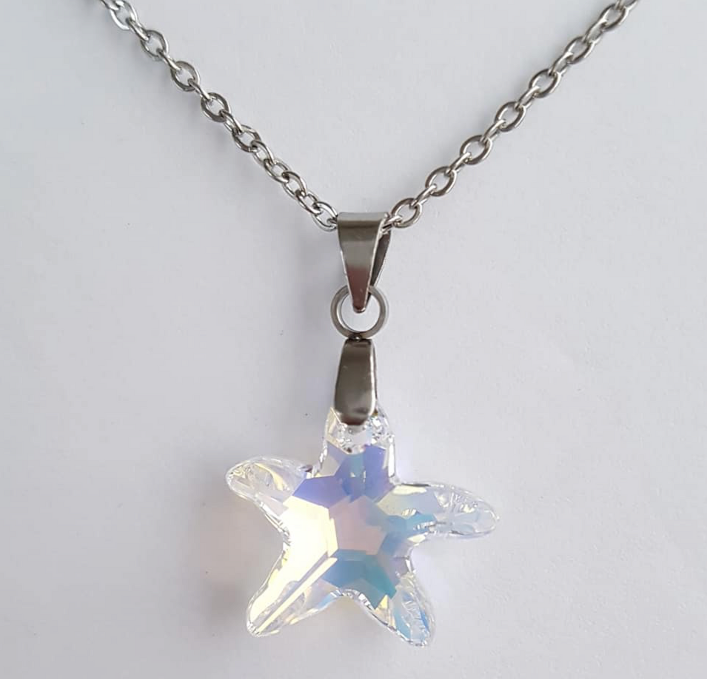 Étoile de Mer 16mm en Cristal Aurore Boréale