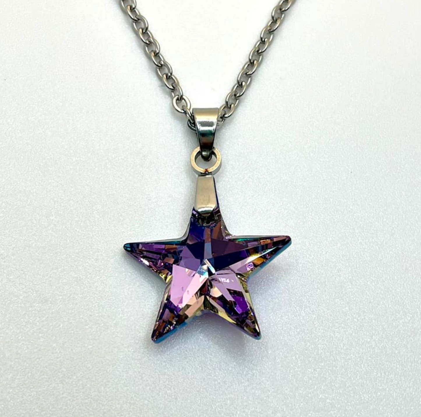 16mm Straight Star in Vitrail Shimmer Crystal 
