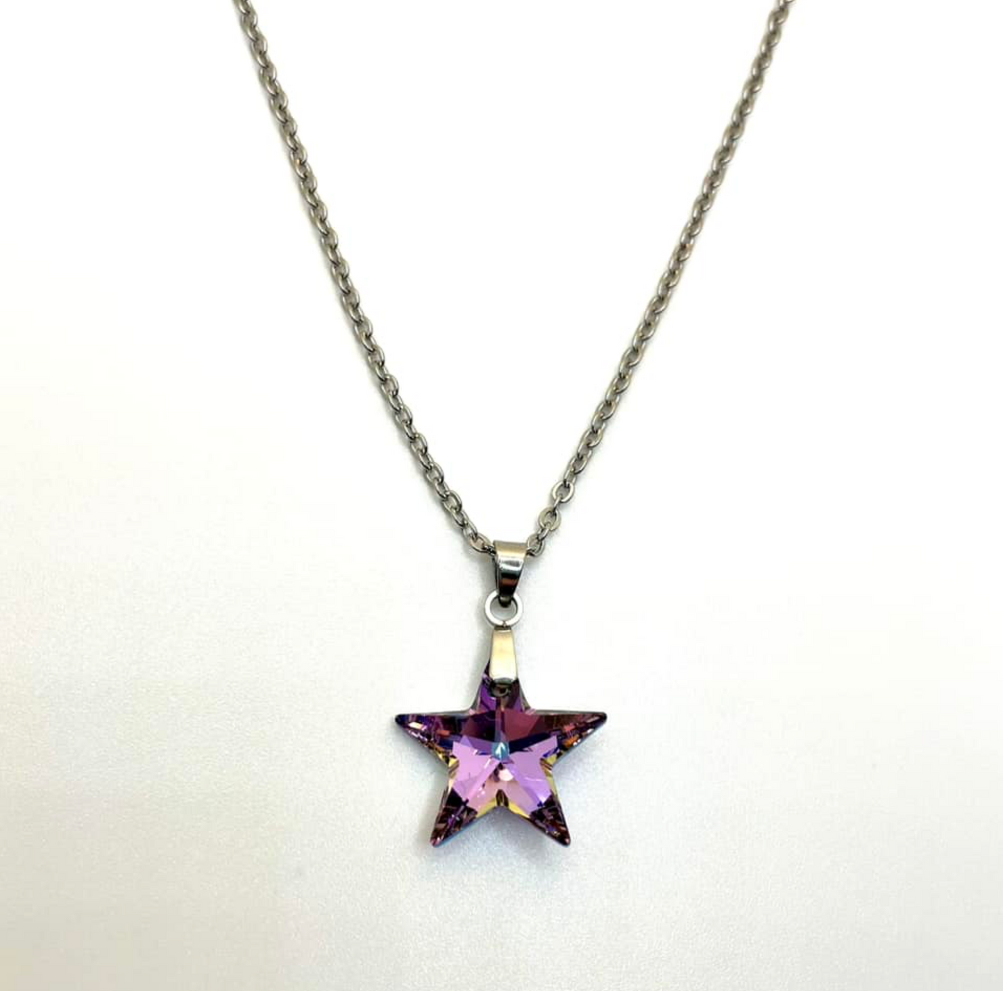 16mm Straight Star in Vitrail Shimmer Crystal 