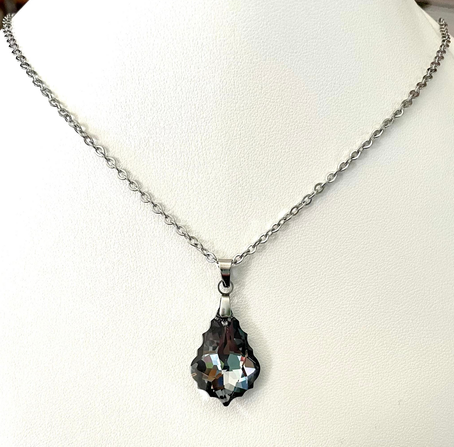 Gros Baroque en Cristal Silvernight