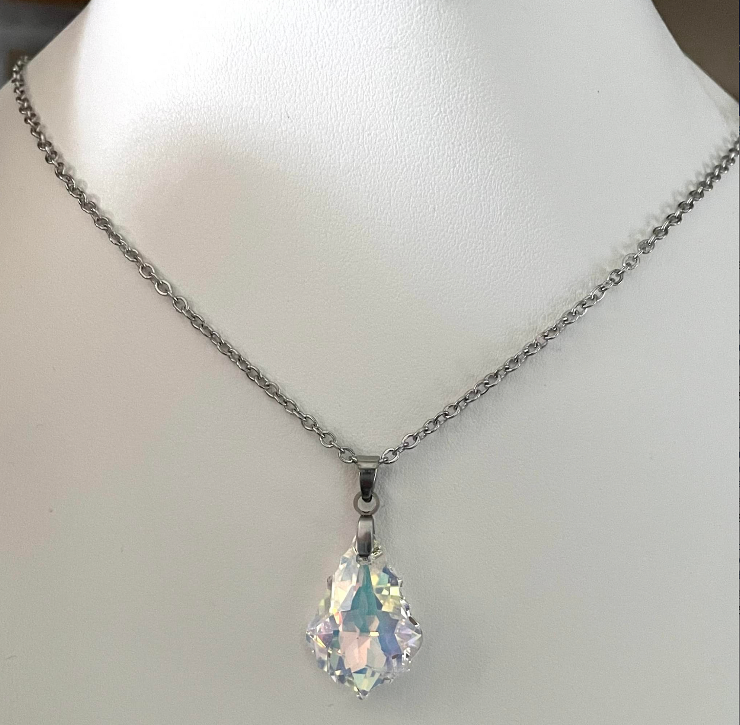 Large Baroque Crystal Aurora Borealis 