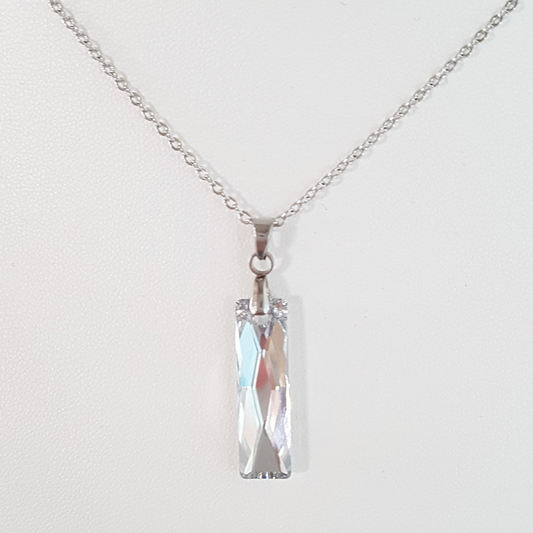 Baguette en Cristal Argenté