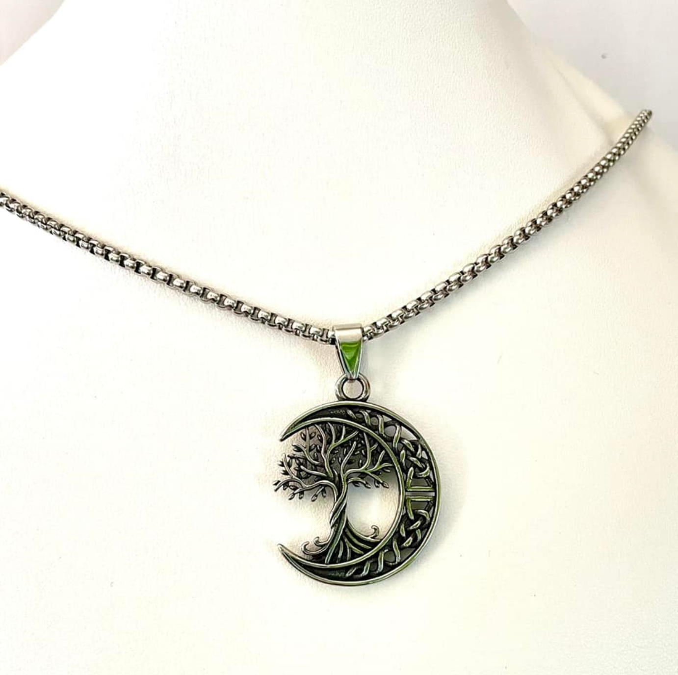 Lune-Arbre de vie en inox