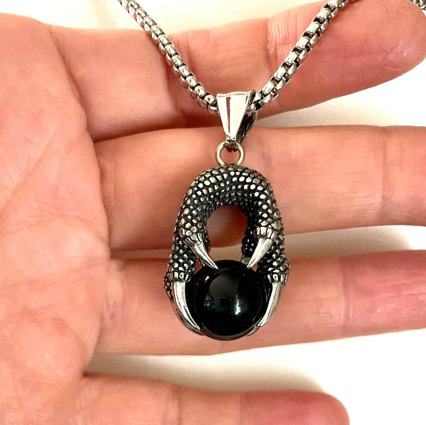 Griffe de Dragon Noire en inox