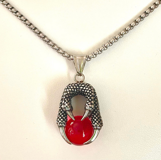Griffe de Dragon Rouge en inox