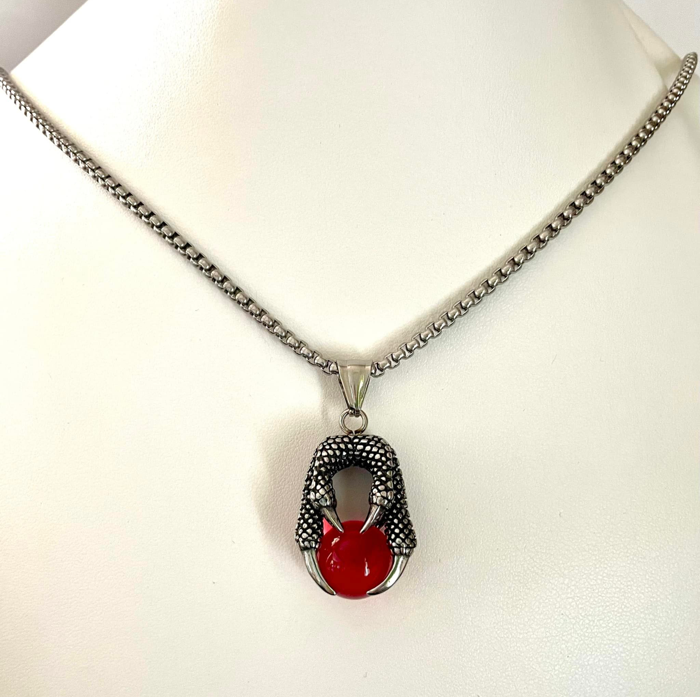 Griffe de Dragon Rouge en inox