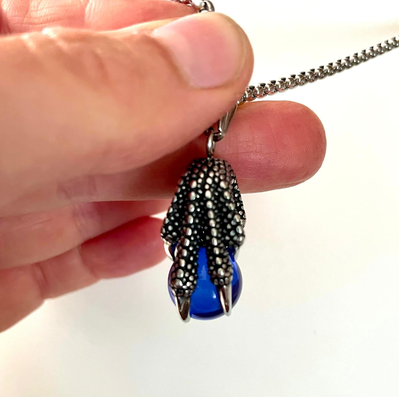 Griffe de Dragon Bleu en inox