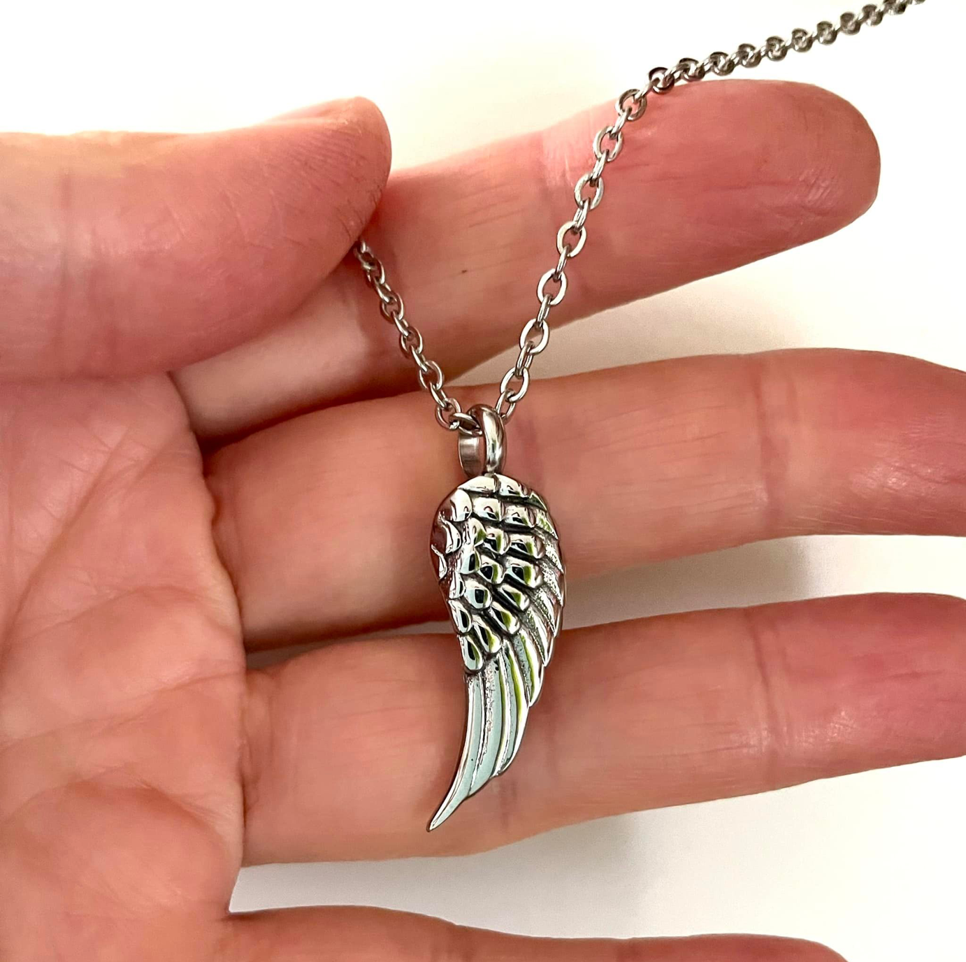 Urne Pendentif Aile d’Ange en inox