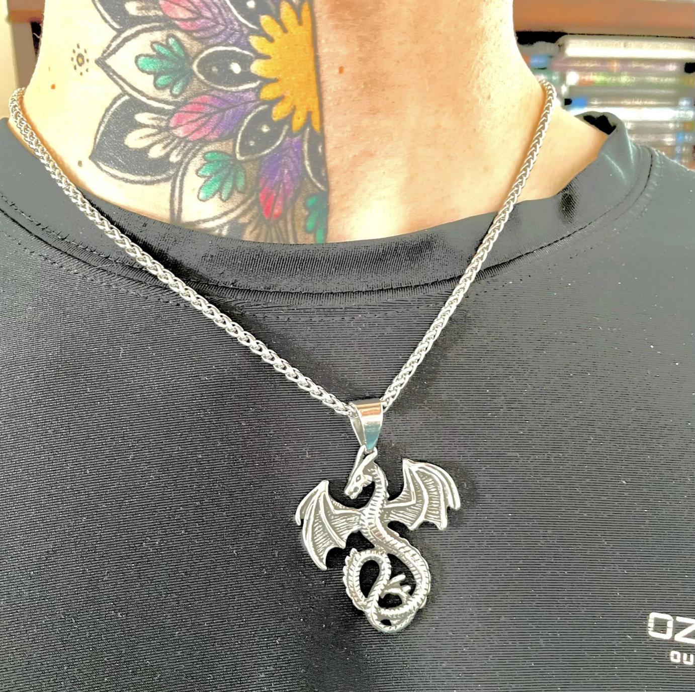 Dragon ailé en inox