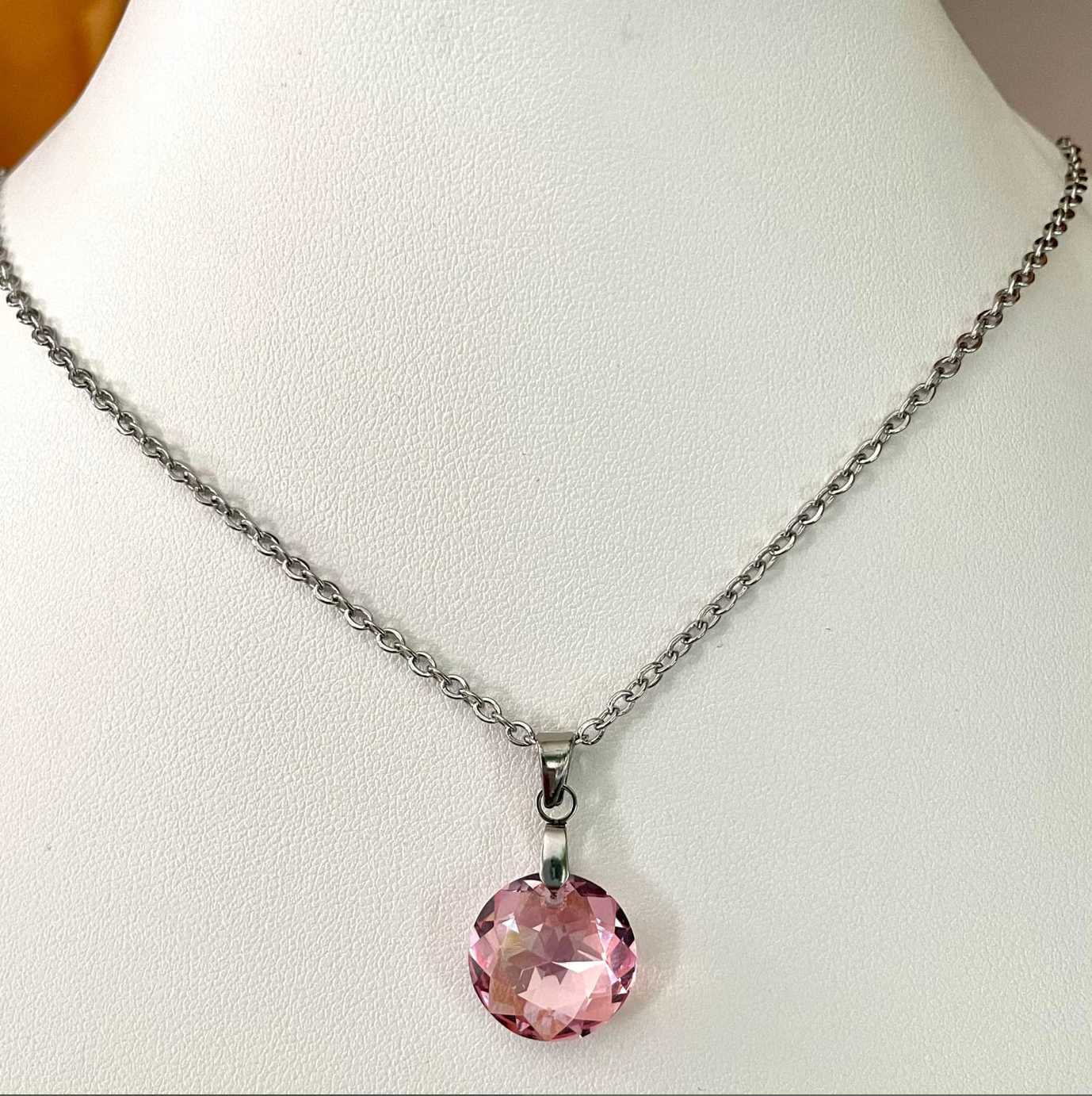 Moyen Classique en Cristal Rose Clair Shimmer