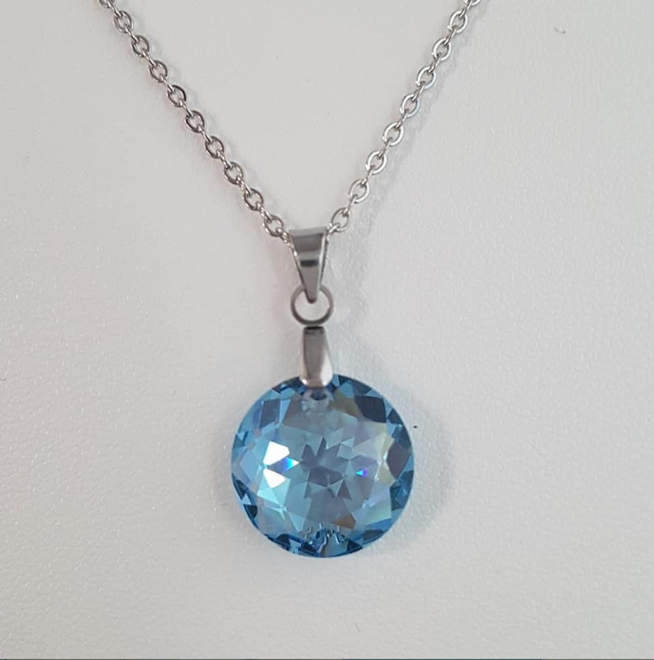Moyen Classique en Cristal Aigue-Marine Shimmer