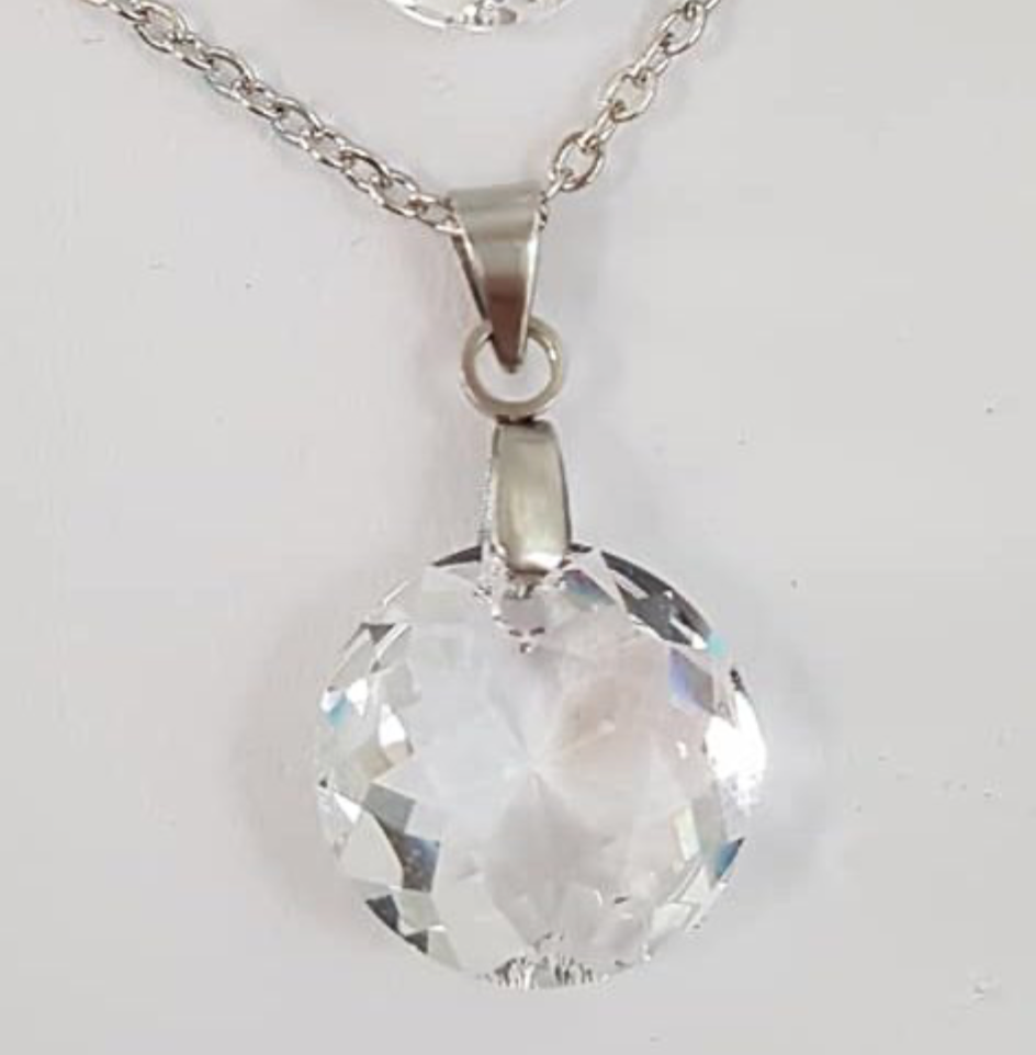 Moyen Classique en Cristal Clair Translucide