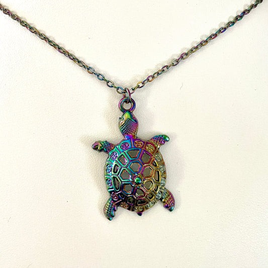 Tortue multicolore en inox