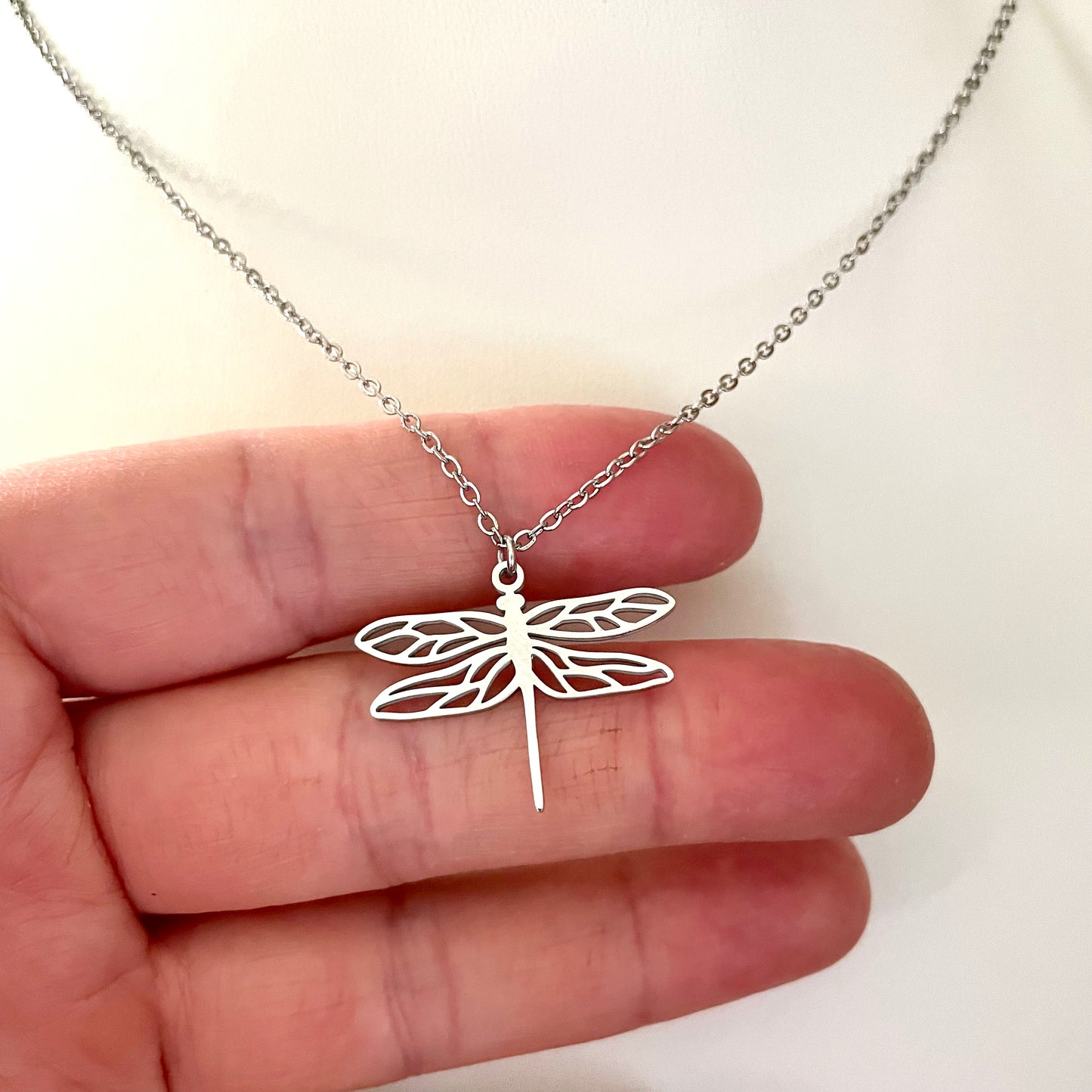 Collier Libellule en inox