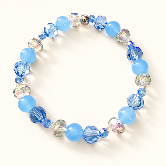 Bracelet poussière de fée bleue
