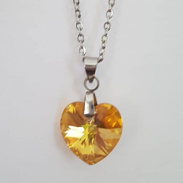 Moyen Coeur Sunshine Cristal