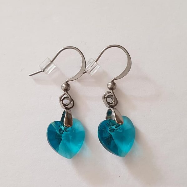 Boucles d'oreilles en cristal Turquoise