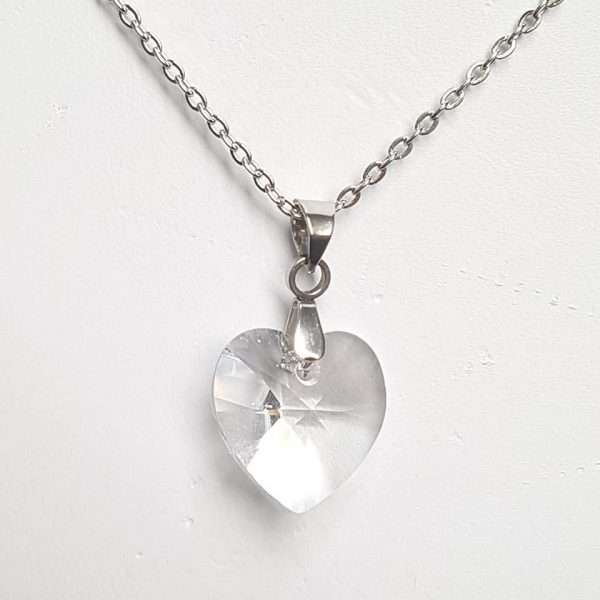 Moyen Coeur Cristal Clair