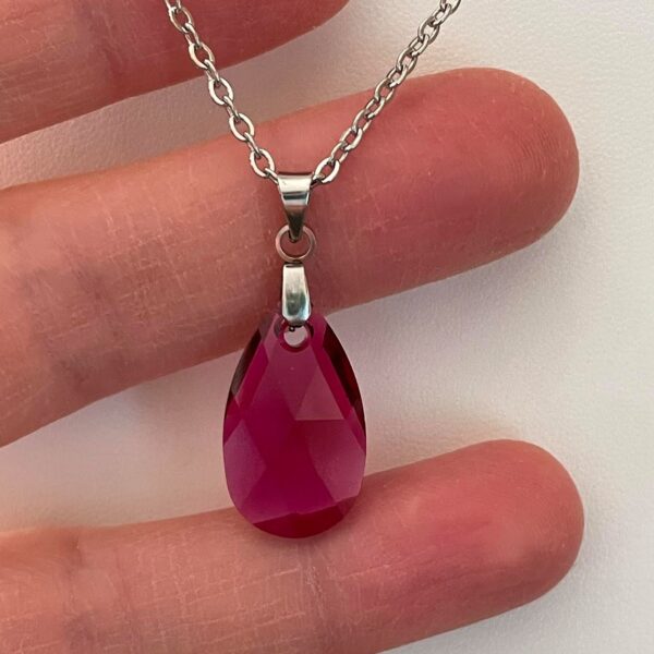 Gros Pendentif Poire Rubis – Image 3