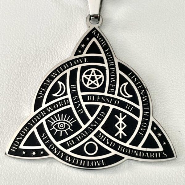 Pendentif Triquetra en inox – Image 4