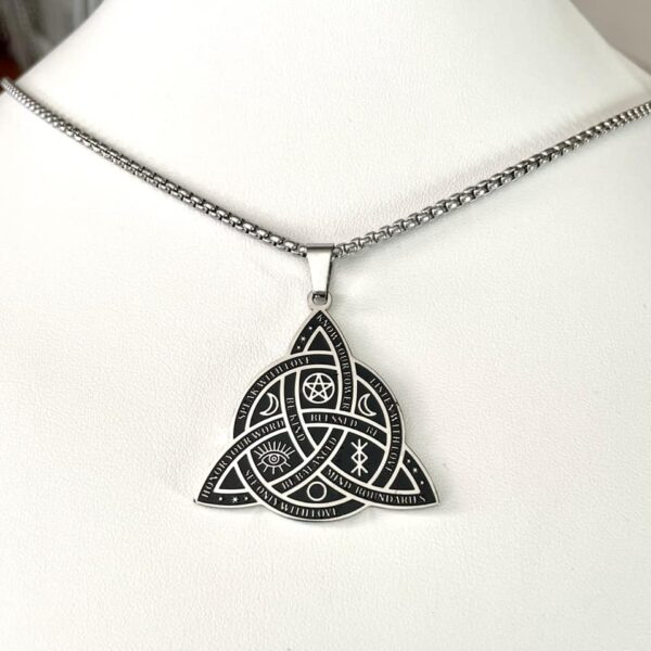 Pendentif Triquetra en inox – Image 3