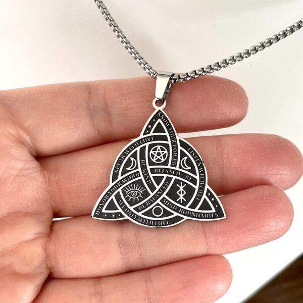 Pendentif Triquetra en inox – Image 2