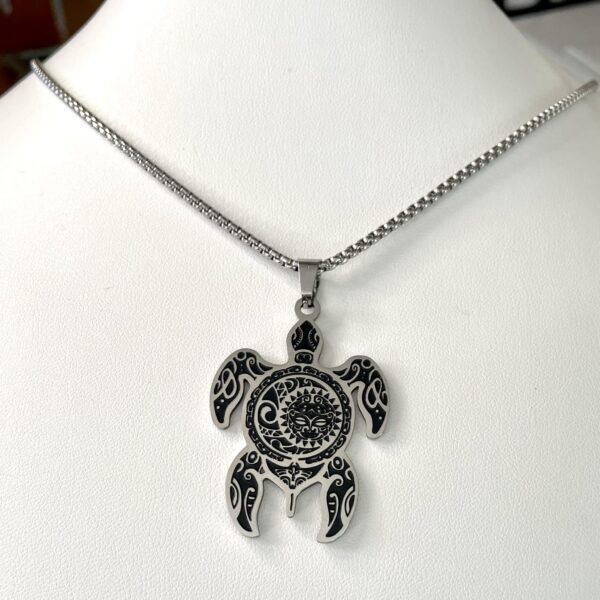 Pendentif Tortue en inox – Image 3