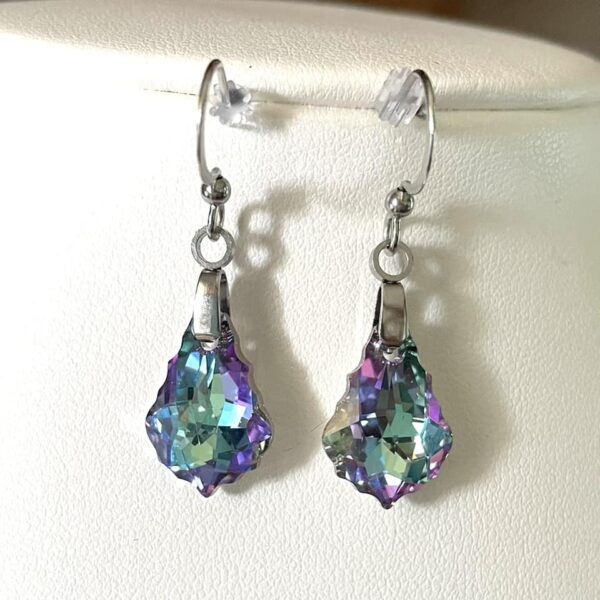 Boucles Baroque Vitrail en cristal