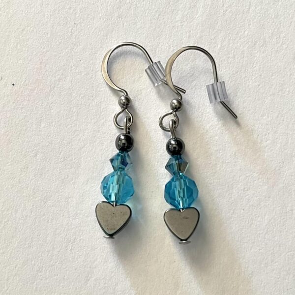 Boucles Lumière Turquoise en cristal