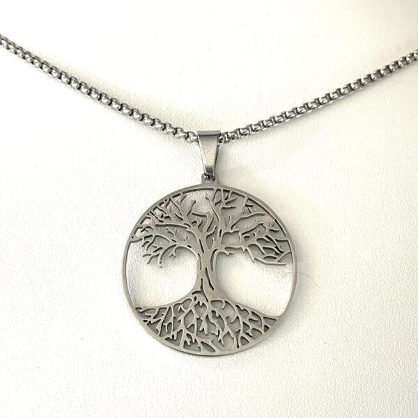 Pendentif Arbre de vie sacré en inox – Image 2