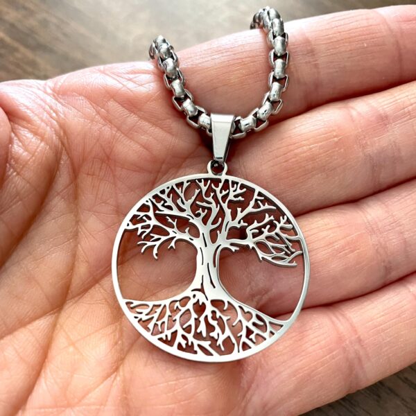 Pendentif Arbre de vie sacré en inox