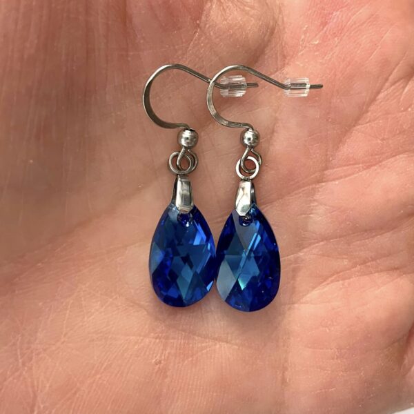 Boucles d'oreilles Poire Bleue Royale – Image 3