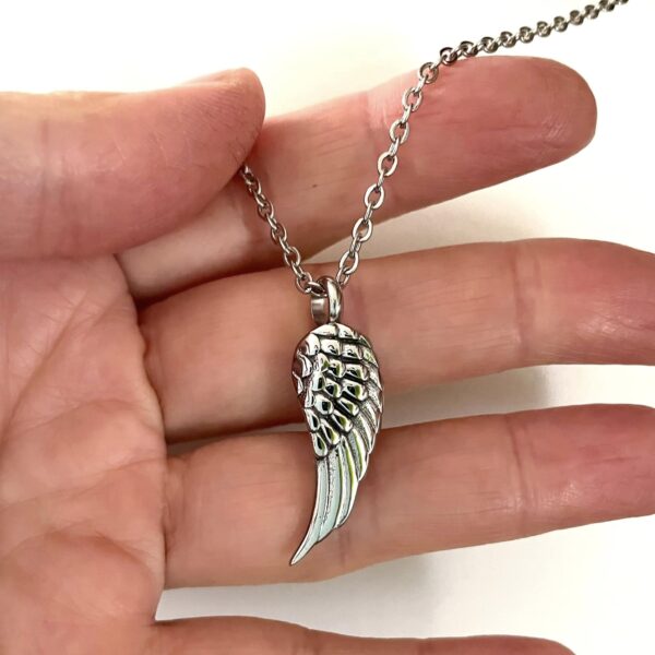 Urne Pendentif Aile d'Ange en acier inoxydable – Image 2