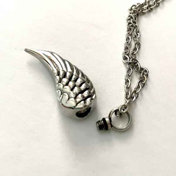 Urne Pendentif Aile d'Ange en acier inoxydable – Image 4