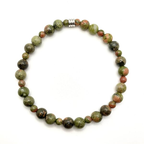 Bracelet en Jaspe Unakite