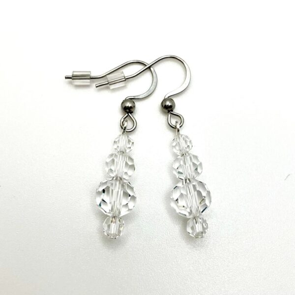 Boucles Harmonie en Cristal clair