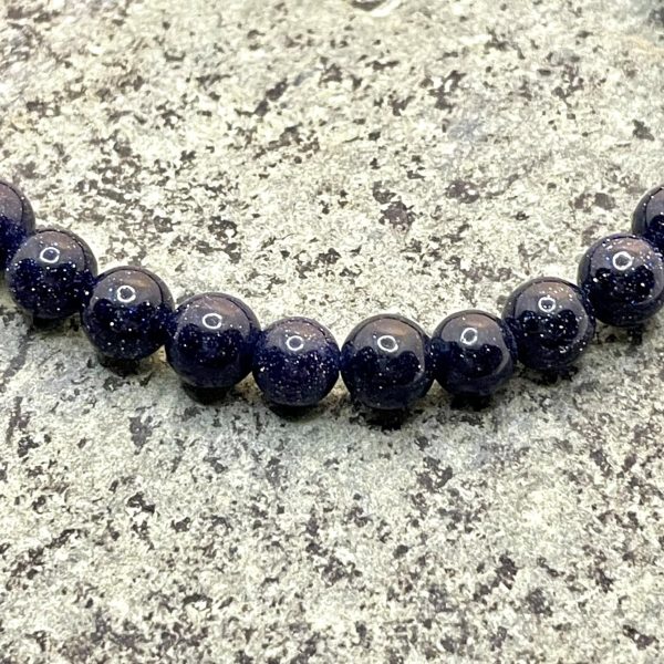 Bracelet en pierre de sable indigo – Image 2